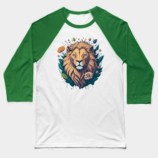 Lion's Regal Roar Baseball T-Shirt